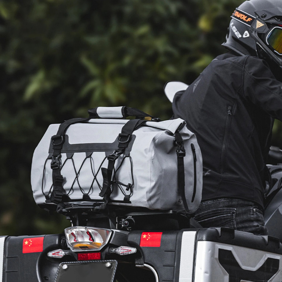 Motorcycle Gear Companies - オートバイテールバッグ防水リアシート収納荷物大容量ライディングトラベルバッグポータブルアウトドアギアオーガナイザー