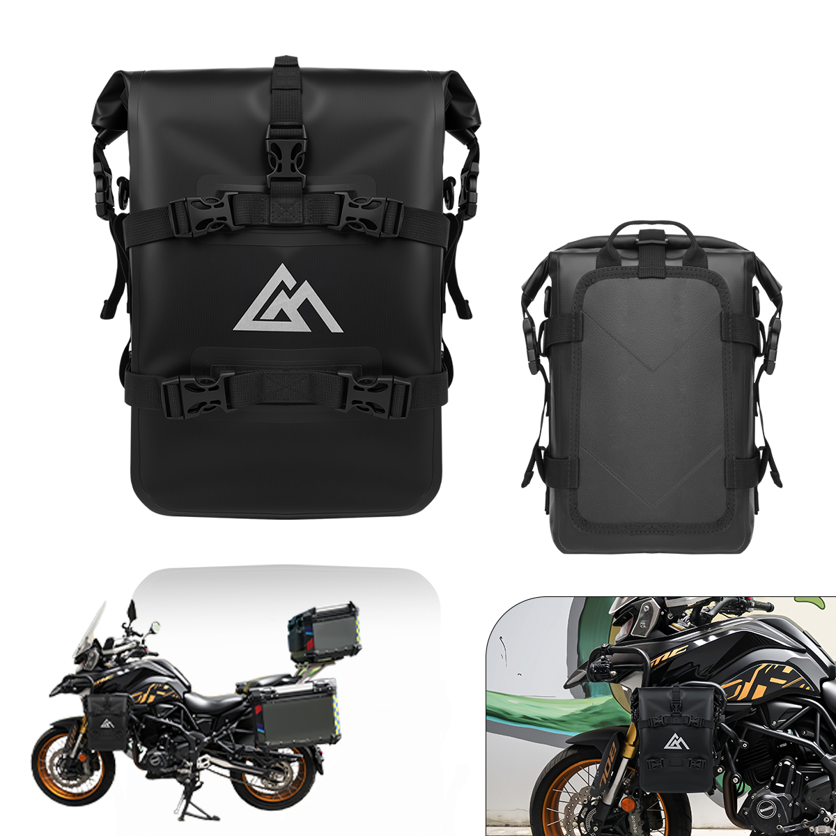 ユニバーサルオートバイバンパーバッグ 9/13/16L フレ - Motorcycle Gear Backpack のレビューと価格