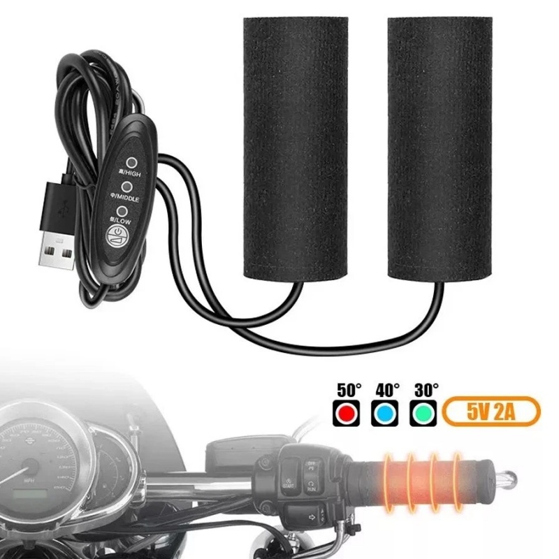 加熱されたオートバイのハンドルバーグリップ 5V USB ウ - Handlebar Grip Heated のレビューと価格